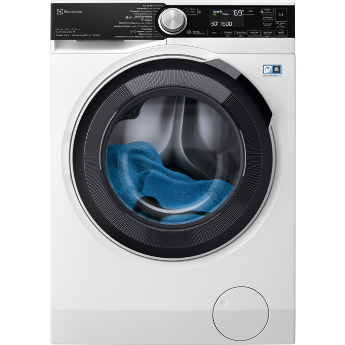 Condensation de l'eau Lave-linge et sèche-linge chargeur frontal D 1600 rpm