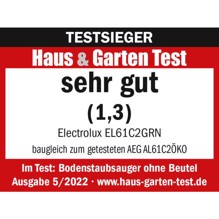 Electrolux - Beutellose Staubsauger - EL61C2GRN