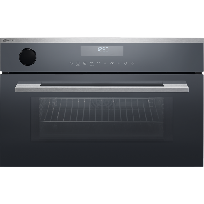 Einbaubackofen Compact EURO Steam Multifunktions-Ofen Chrom